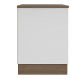 Bajo Mesada Cocina 60 x 60 cm 1 Puerta (Con Mesada) Marrón/Blanco Stella Madesa
