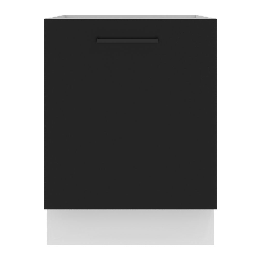 Bajo Mesada Cocina 60 x 60 cm 1 Puerta (Sin Mesada) Blanco/Negro Agata Madesa