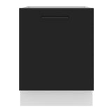 Bajo Mesada Cocina 60 x 60 cm 1 Puerta (Sin Mesada) Blanco/Negro Agata Madesa