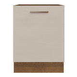 Bajo Mesada Cocina 60 x 60 cm 1 Puerta (Sin Mesada) Marrón/Crema Agata Madesa