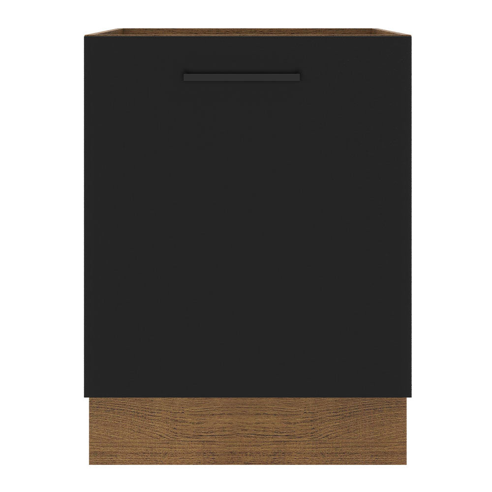 Bajo Mesada Cocina 60 x 60 cm 1 Puerta (Sin Mesada) Marrón/Negro Agata Madesa