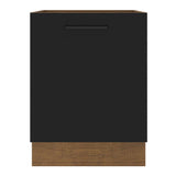Bajo Mesada Cocina 60 x 60 cm 1 Puerta (Sin Mesada) Marrón/Negro Agata Madesa