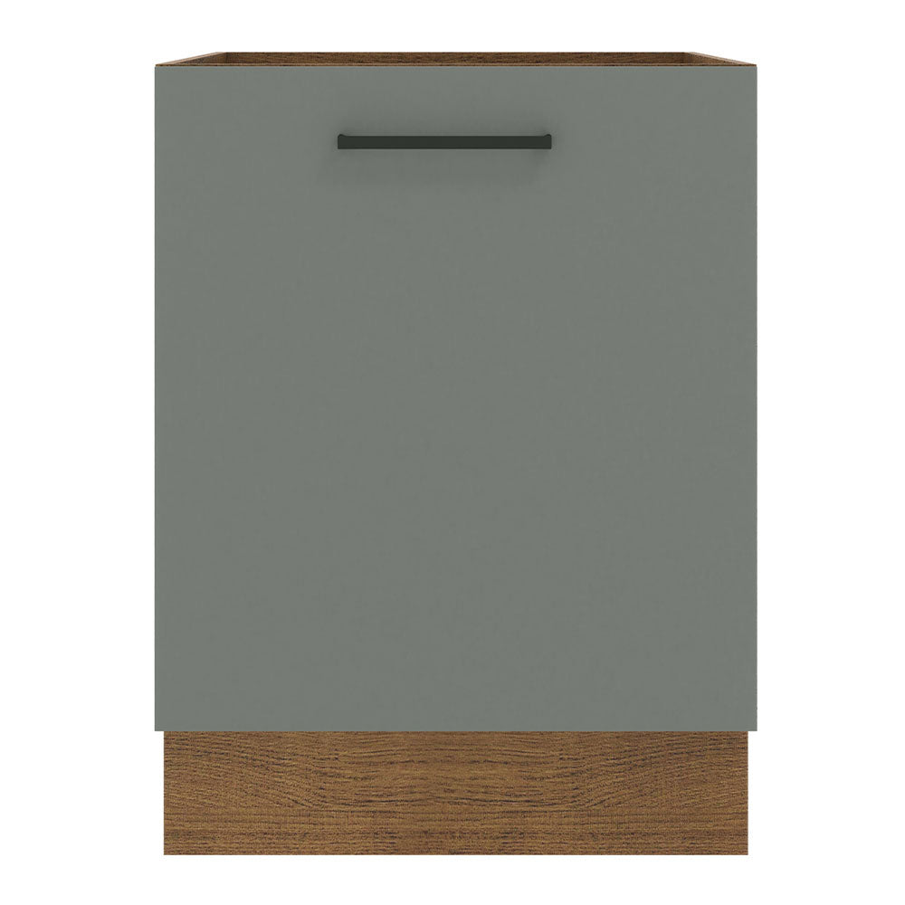 Bajo Mesada Cocina 60 x 60 cm 1 Puerta (Sin Mesada) Marrón/Gris Agata Madesa