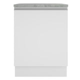 Bajo Mesada Cocina 70 x 60 cm 2 Puertas (Sin Mesada) Blanco Glamy Madesa
