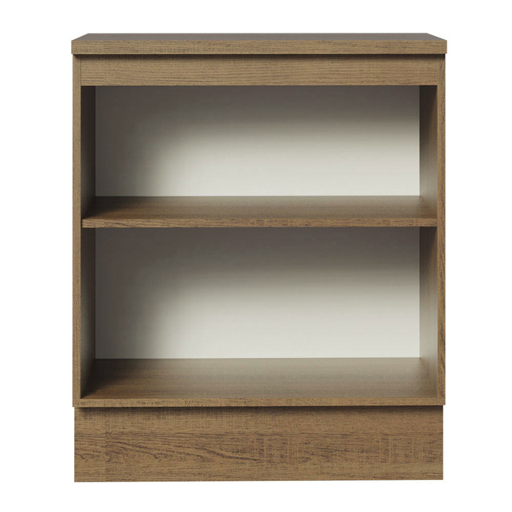 Bajo Mesada Cocina 70 x 60 cm 2 Puertas (Con Mesada) Marrón/Blanco Agata Madesa