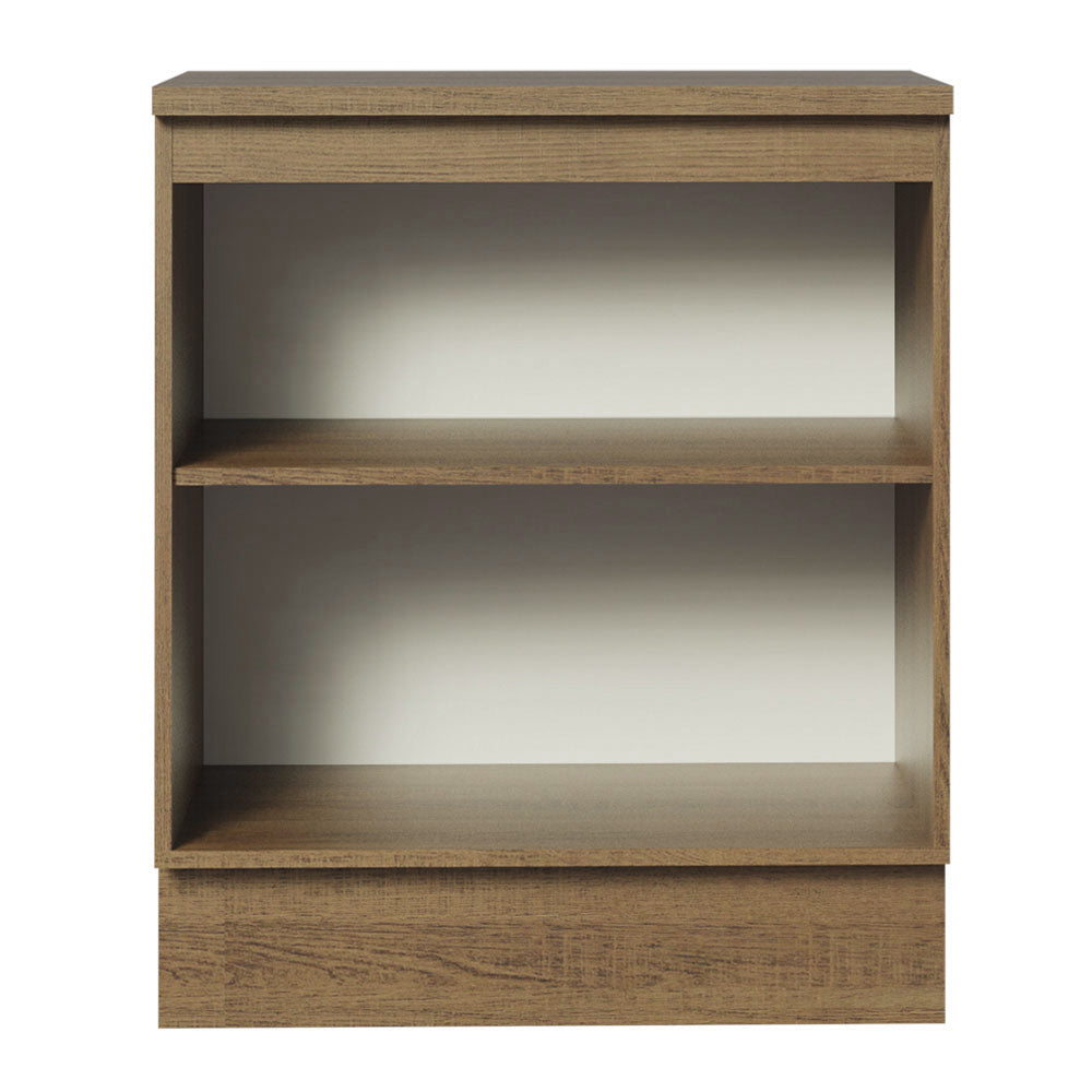Bajo Mesada Cocina 70 x 60 cm 2 Puertas (Con Mesada) Marrón/Crema Agata Madesa