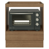 Bajo Mesada para Horno/Microondas 70 x 60 cm 1 Cajón (Sin Mesada) Marrón Madesa