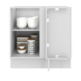 Bajo Mesada 80 cm x 60 cm, 1 Puerta Agata Blanco