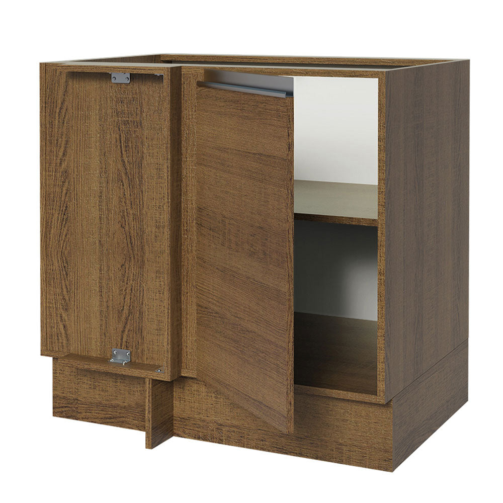Bajo Mesada Esquinero 1 Puerta 60 cm Profundidad (Sin Mesada) Marrón Glamy Madesa