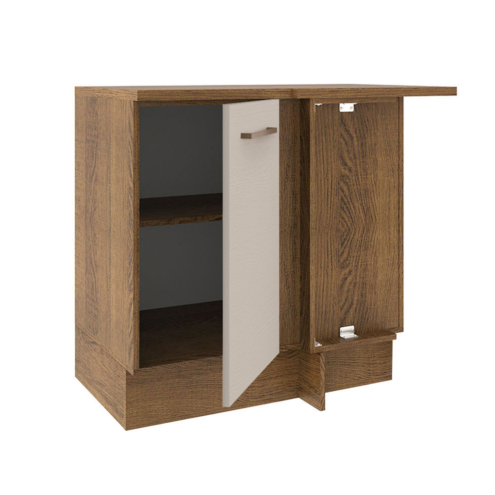 Bajo Mesada 102 cm  x 64 cm, 1 Puerta Agata Marrón/Crema