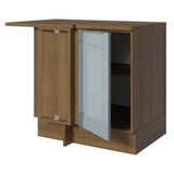 Bajo Mesada 102 cm x 60 cm,  1 Puerta Lux Marrón/Gris