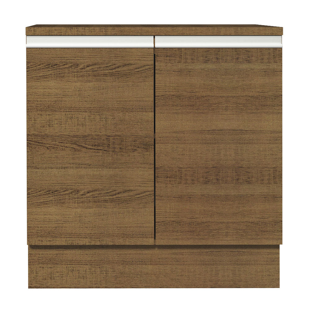 Bajo Mesada Madesa Glamy 80 x 60 cm 2 Puertas (Con Mesada) Marrón