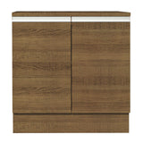 Bajo Mesada Madesa Glamy 80 x 60 cm 2 Puertas (Con Mesada) Marrón