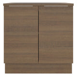Bajo Mesada Cocina 80 x 60 cm 2 Puertas (Con Mesada) Marrón Stella Madesa