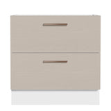 Bajo Mesada Cocina 80 x 60 cm 2 Cajones (Sin Mesada) Blanco/Crema Agata Madesa