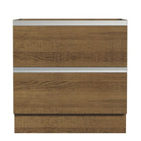 Bajo Mesada de Cocina 80 x 60 cm 2 Cajones (Sin Mesada) Marrón Glamy Madesa