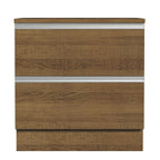 Bajo Mesada 80 x 60 cm 2 Cajones (Con Mesada) Marrón Glamy Madesa