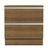 Bajo Mesada de Cocina 80 x 60 cm 2 Cajones (Con Mesada) Marrón Glamy Madesa