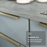 Despensero 40 x 60 cm 2 Purtas e 2 Nichos Blanco/Gris Lux Madesa