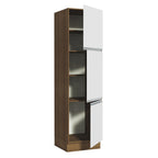 Despensero 60 x 60 cm 3 Puertas Marrón/Blanco Glamy Madesa
