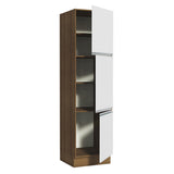 Despensero Madesa Glamy 60 x 60 cm 3 Puertas Marrón/Blanco