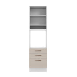 Mueble de Cocina para Horno 60 x 60 cm 1 Puerta 3 Cajones Blanco/Crema Agata Madesa