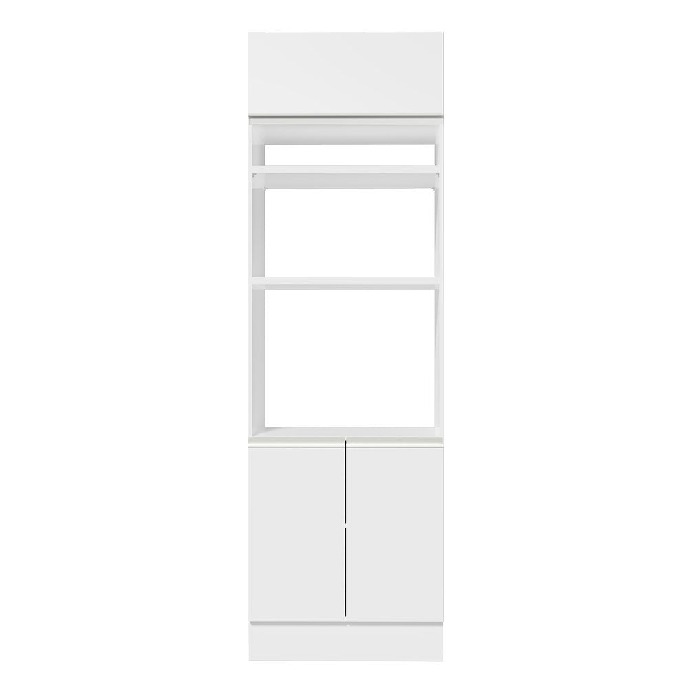 Mueble de cocina para Horno/Microondas Madesa Glamy 70 x 60 cm 3 Puertas Blanco
