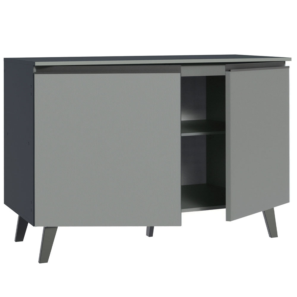 Bajo Mesada Cocina 120 cm 2 Puertas Gris Nice Madesa