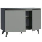 Bajo Mesada 120 cm 2 Puertas con Patas Gris Nice Madesa
