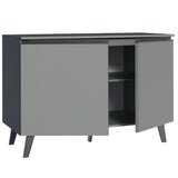 Bajo Mesada Cocina 120 cm 2 Puertas Gris Nice Madesa