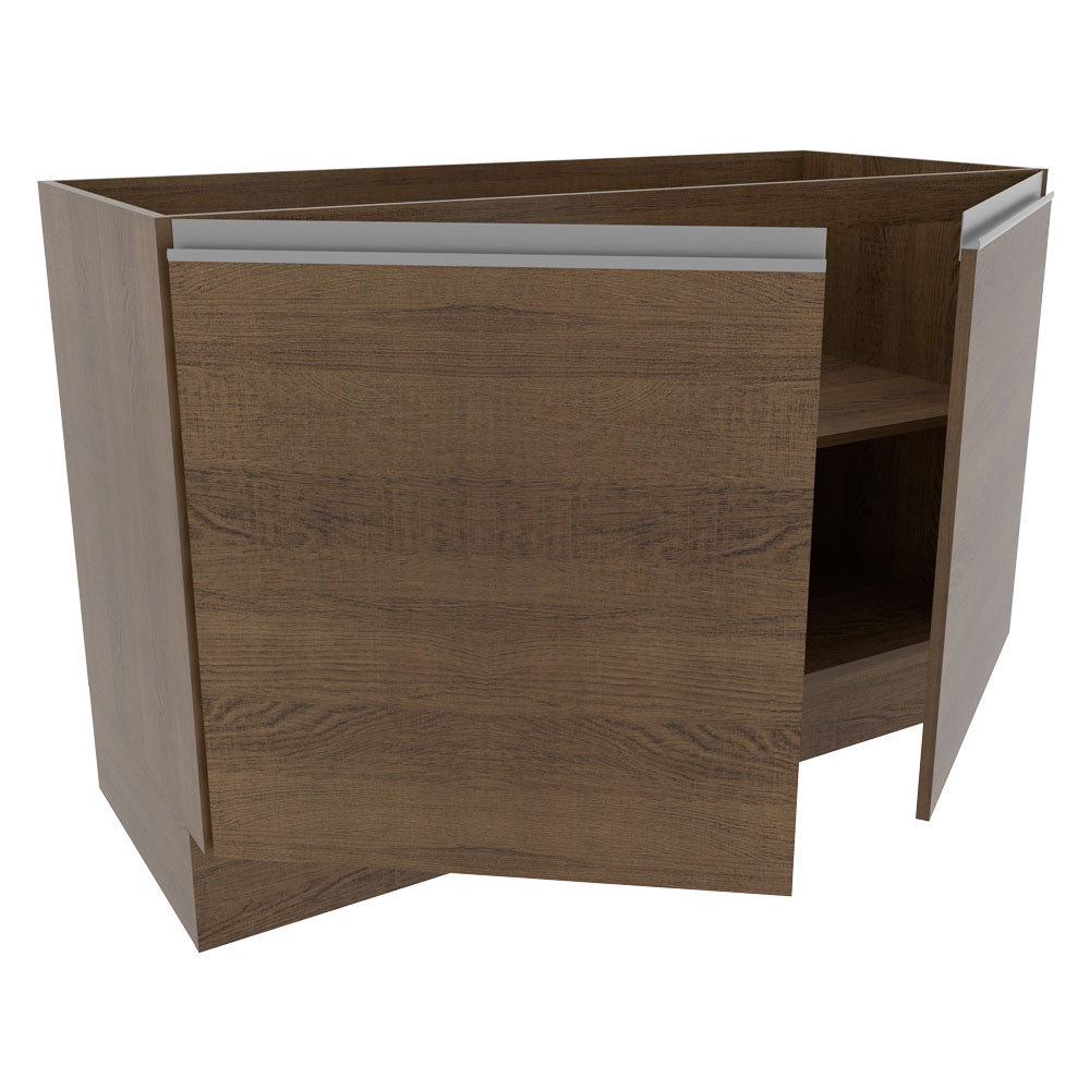 Bajo Mesada 120 cm Sin cajones 2 Puertas Glamy Marrón