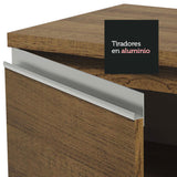 Bajo Mesada para Bacha 2 Puertas y 3 Cajones + Portacubiertos Marrón Glamy