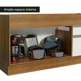Bajo Mesada para Bacha 150 cm 2 Puertas y 2 Cajones (Sin Tapa Ni Bacha) Glamy Marrón/Blanco
