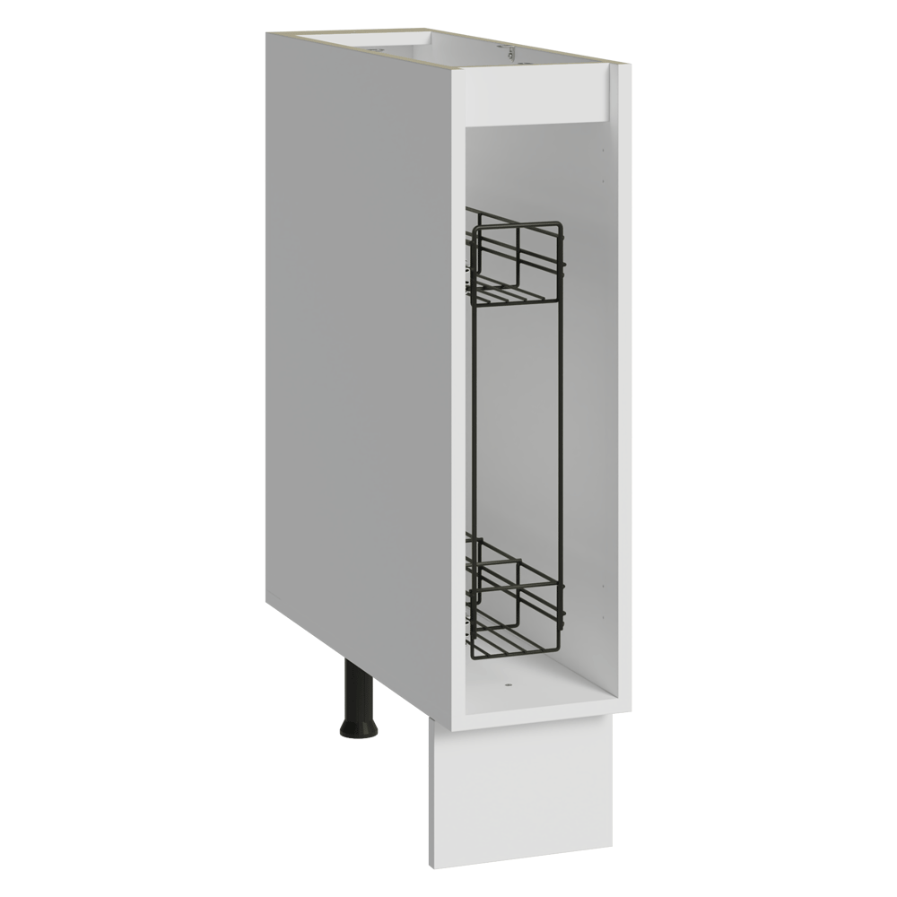 Bajo Mesada Especiero 20 cm 1 Puerta (Sin Mesada) Blanco/Crema Vik Madesa