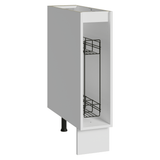 Bajo Mesada Especiero 20 cm 1 Puerta (Sin Mesada) Blanco/Crema Vik Madesa