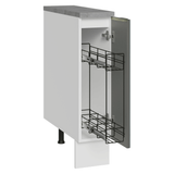 Bajo Mesada Especiero 20 cm 1 Puerta Blanco/Gris Lux Madesa