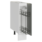 Bajo Mesada 20 cm 1 Puerta (Sin Mesada) Especiero Blanco/Gris Lux Madesa