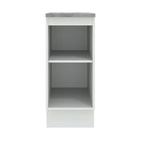 Bajo Mesada Cocina 35 cm 1 Puerta Blanco/Negro Agata Madesa