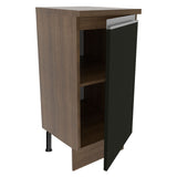 Bajo Mesada 35 cm 1 Puerta Marrón/Negro Glamy
