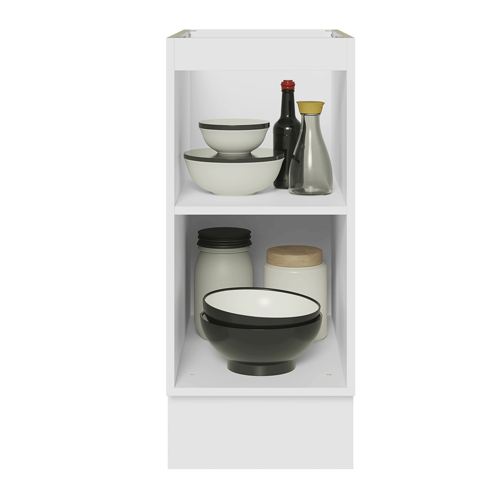 Bajo Mesada de Cocina 35 cm 1 Puerta (Sin Mesada) Blanco/Gris Lux Madesa