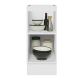 Bajo Mesada de Cocina 35 cm 1 Puerta (Sin Mesada) Blanco/Gris Lux Madesa