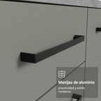 Bajo Mesada 35 cm 1 Puerta Sin Mesada Blanco/Gris Agata Madesa