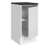 Bajo Mesada Cocina 100% MDF 40 cm 1 Puerta Blanco Brillante Acordes Madesa
