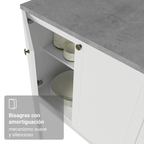 Bajo Mesada 40 cm 1 Puerta Sin Mesada Blanco Vik Madesa
