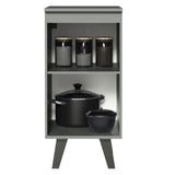Bajo Mesada Cocina 40 cm 1 Puerta con Patas Gris Nice Madesa