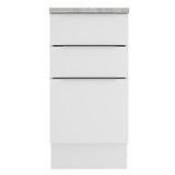 Bajo Mesada Cocina 40 cm 3 Cajones Blanco Stella Madesa