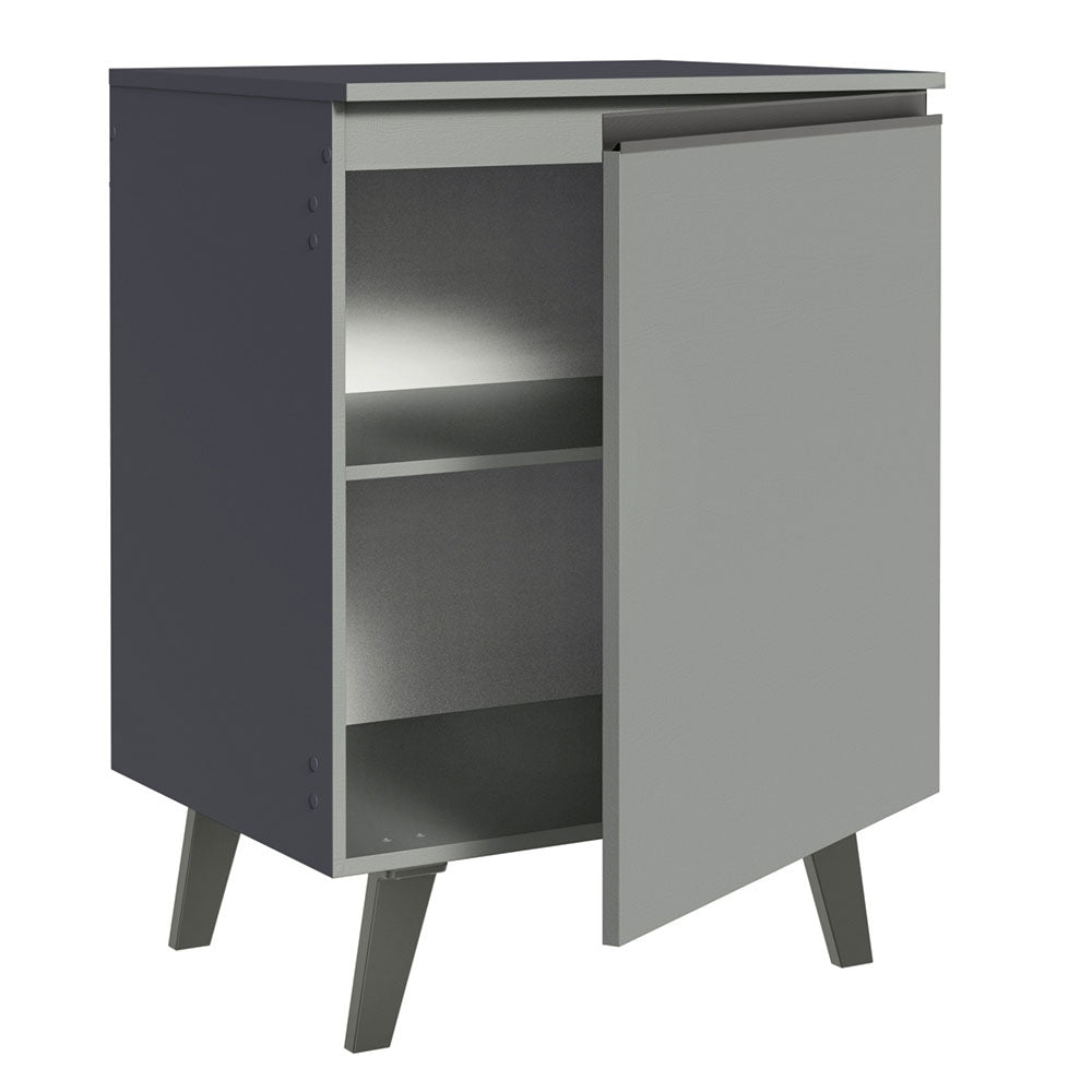 Bajo Mesada 60 cm Sin cajones 1 Puerta Nice Gris