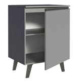 Bajo Mesada 60 cm Sin cajones 1 Puerta Nice Gris