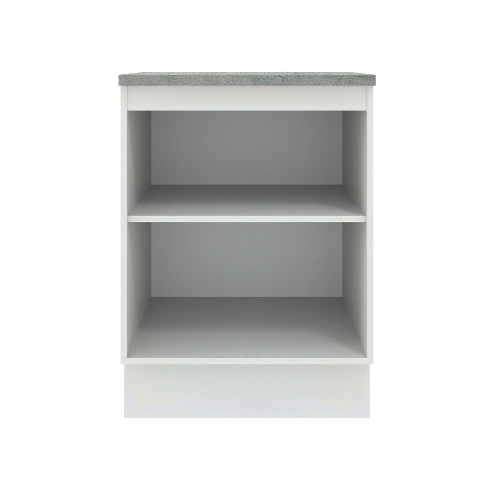 Bajo Mesada 60 cm Sin cajones 1 Puerta Agata Blanco/Negro