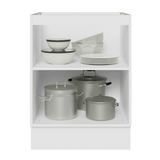 Bajo Mesada de Cocina 60 cm 1 Puerta (Sin Mesada) Blanco/Gris Lux Madesa